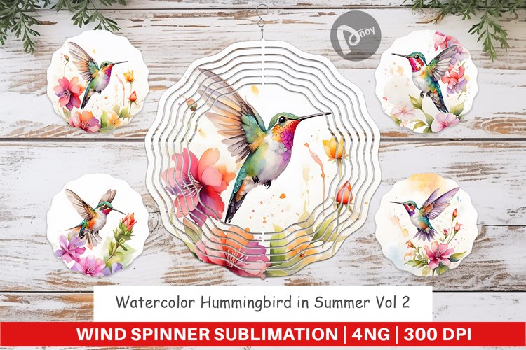 Wind Spinner Hummingbird Summer