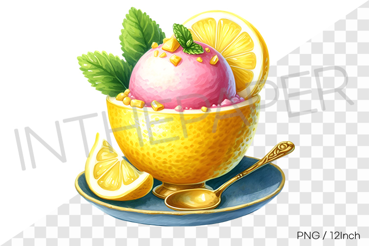 Lemon Watercolor Png Image 4