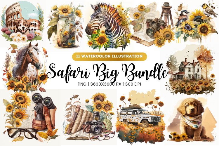 Safari Big Bundle | Vacation   Travel Cliparts bundle