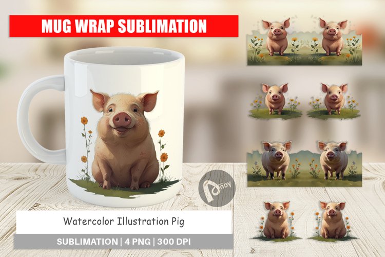 Pig Illustration Image 9