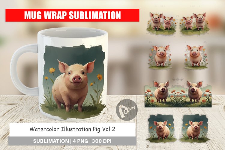 Pig Illustration Image 8