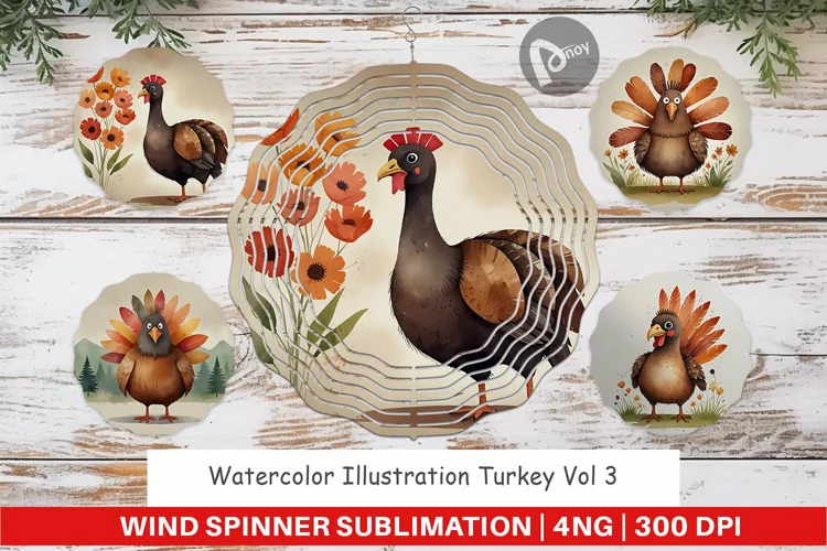 Wind Spinner Illustration Turkey