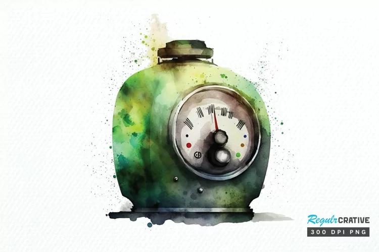 Watercolor Indicator Gas Tank PNG Clipart