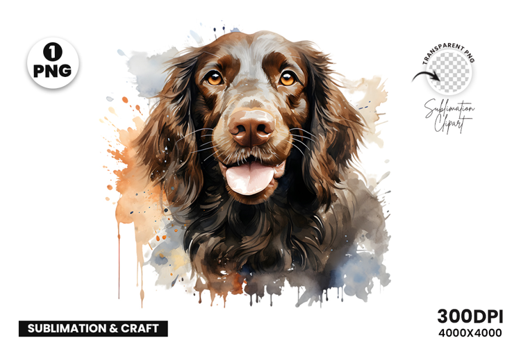 Watercolor Irish Setter Dog Clipart Sublimation Design PNG