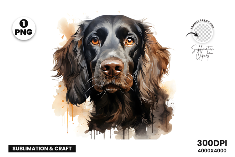 Watercolor Irish Setter Dog Clipart Sublimation Design PNG