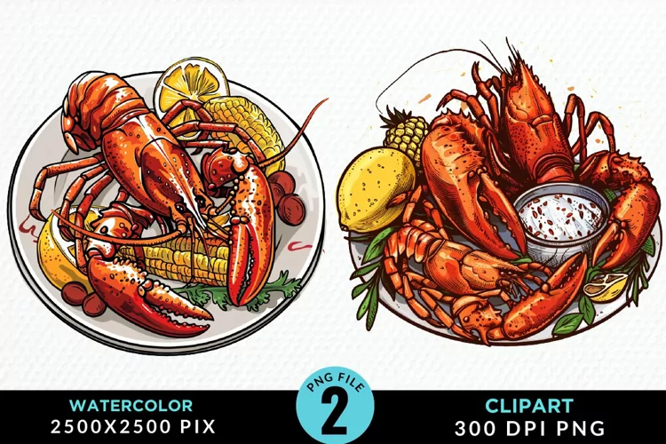 Watercolor Italian Food Image Clipart