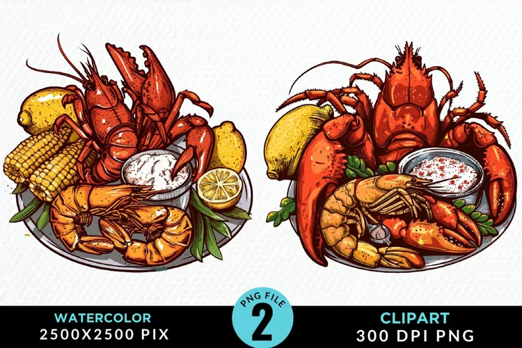 Watercolor Italian Food Image Clipart