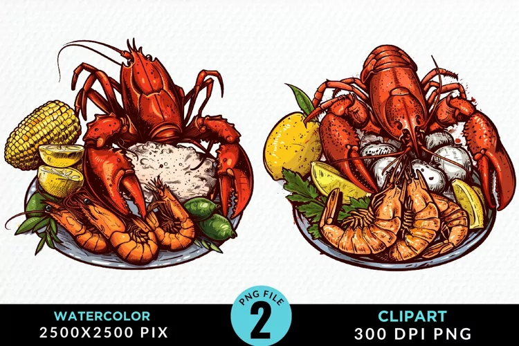 Watercolor Italian Food Image Clipart