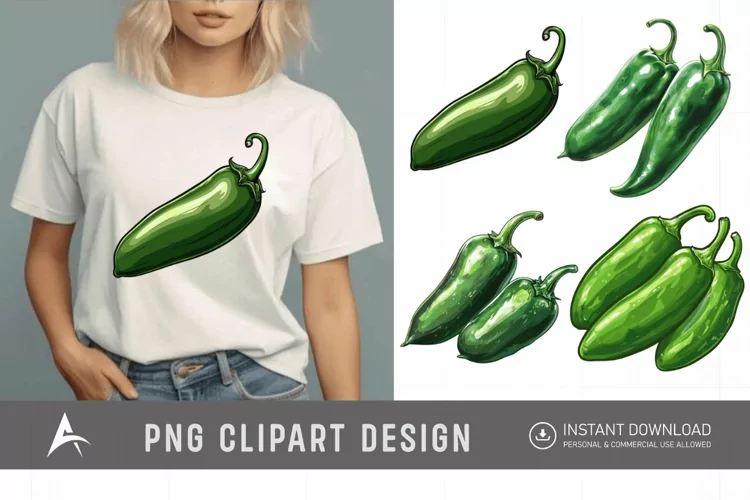 Watercolor Jalapeno Clipart