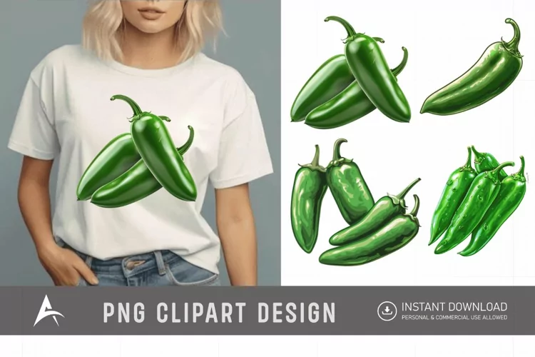 Watercolor Jalapeno Clipart