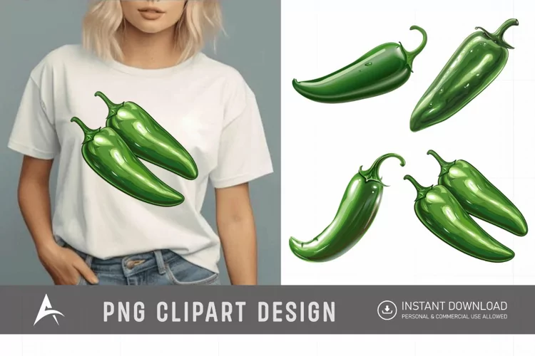 Watercolor Jalapeno Clipart