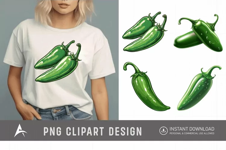 Watercolor Jalapeno Clipart