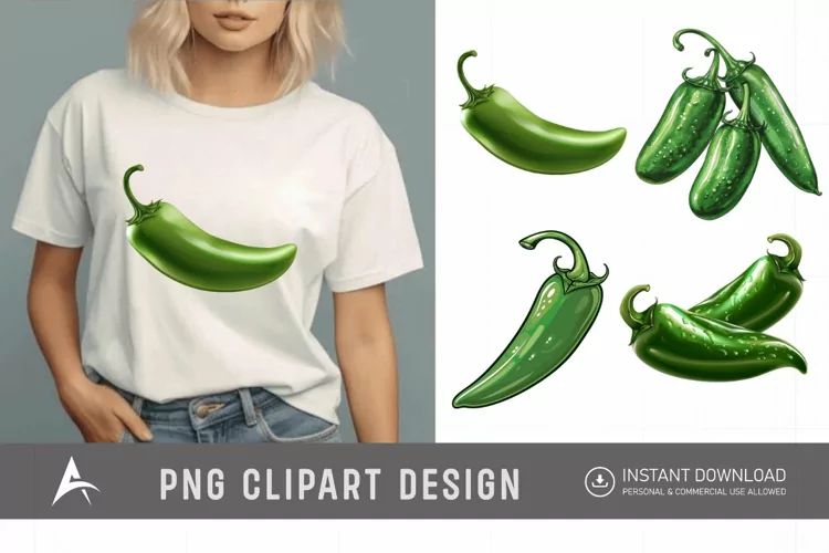 Watercolor Jalapeno Clipart
