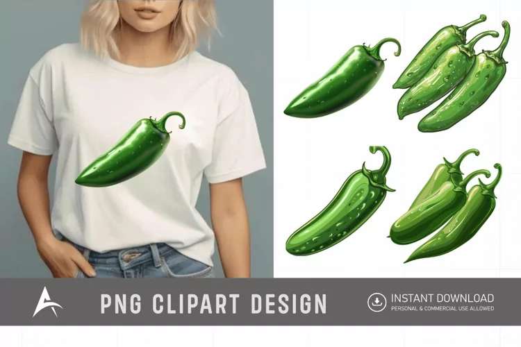 Watercolor Jalapeno Clipart