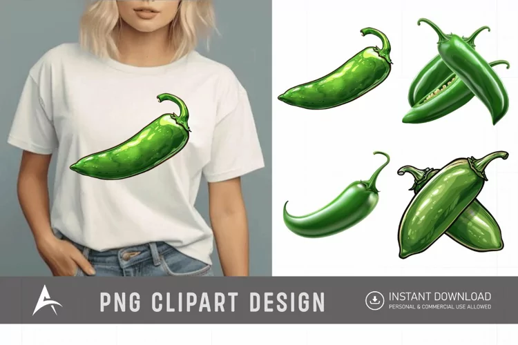 Watercolor Jalapeno Clipart