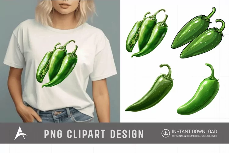 Watercolor Jalapeno Clipart