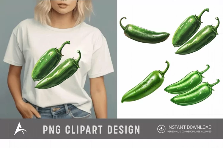 Watercolor Jalapeno Clipart
