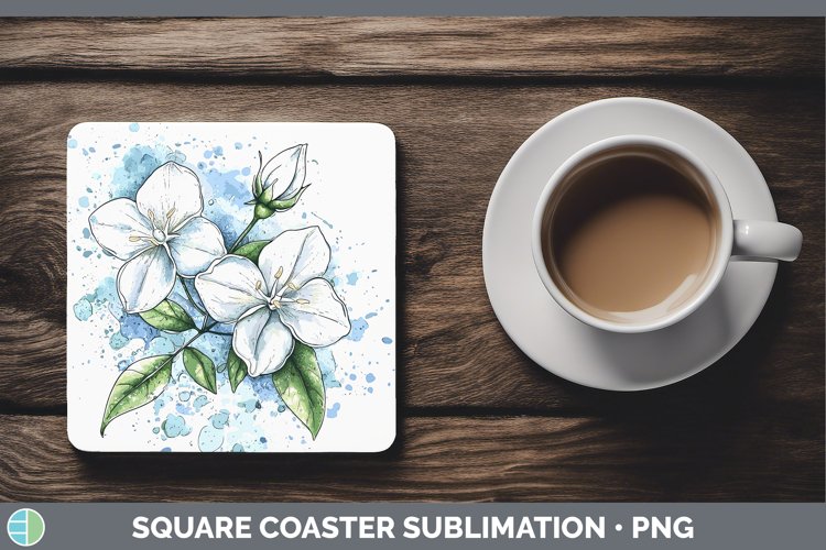 GorgeousWatercolor Square Coaster design.