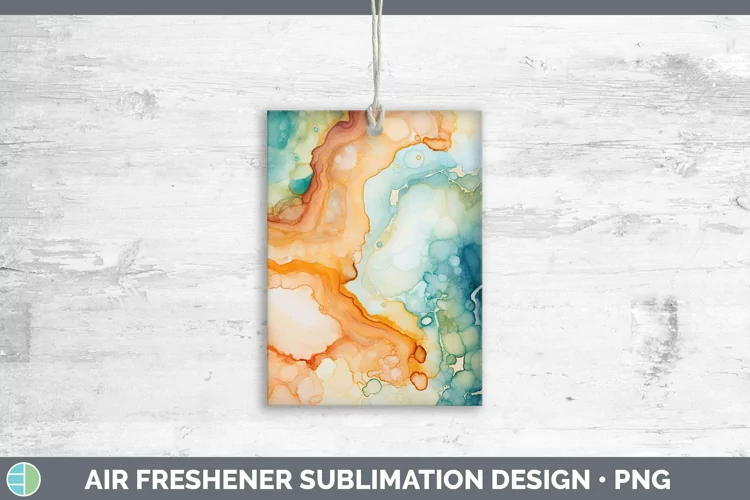 Watercolor Jasper Air Freshener Sublimation Car Freshener De