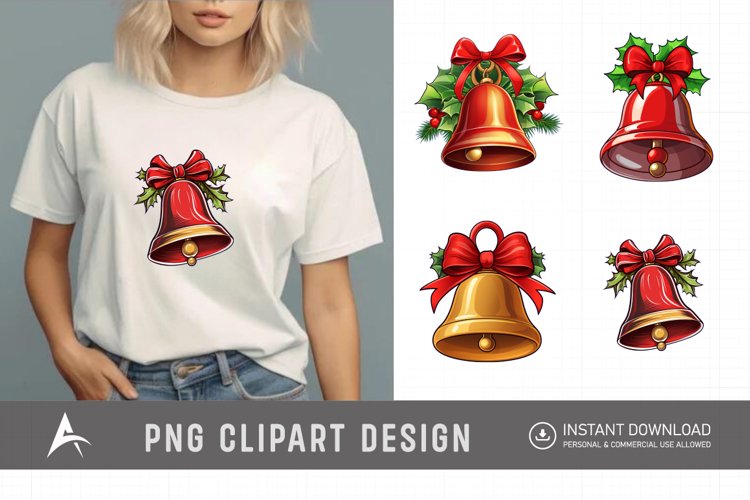 Christmas Bells Clipart Image 12
