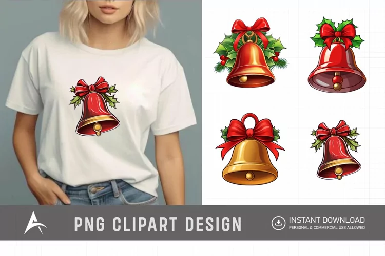 Watercolor Jingle Bell Clipart
