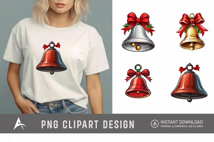 Watercolor Jingle Bell Clipart