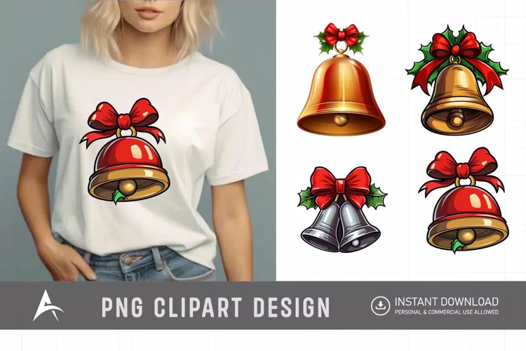 Watercolor Jingle Bell Clipart