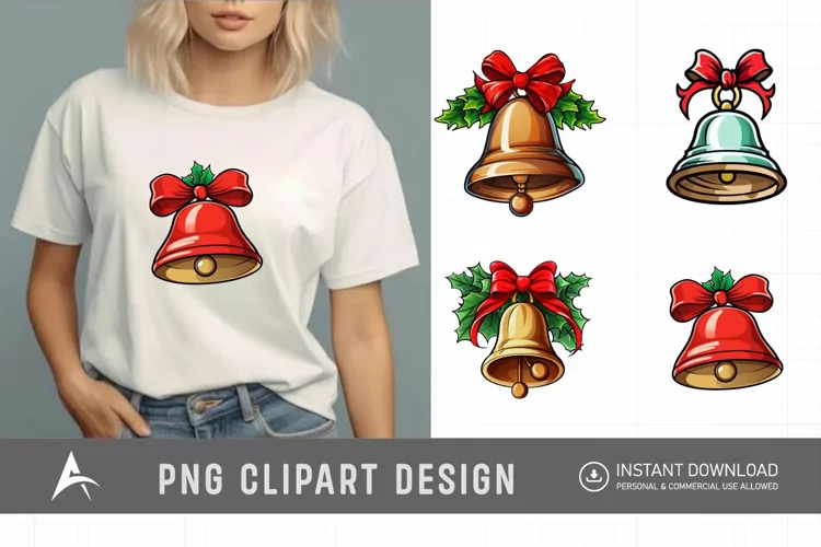 Watercolor Jingle Bell Clipart