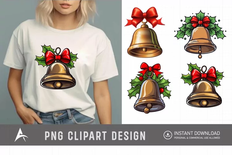 Watercolor Jingle Bell Clipart