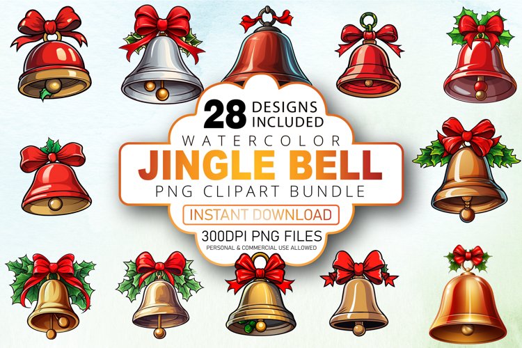 Christmas Bells Clipart Image 13