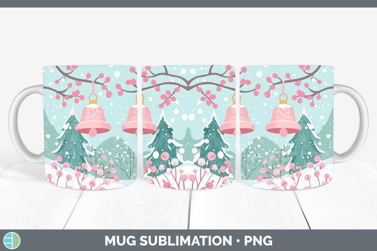 GorgeousWatercolor Mug Wrap design.