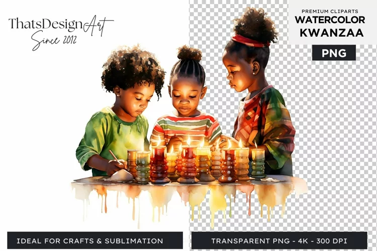 Kwanzaa Clipart PNG, Black history Sublimation
