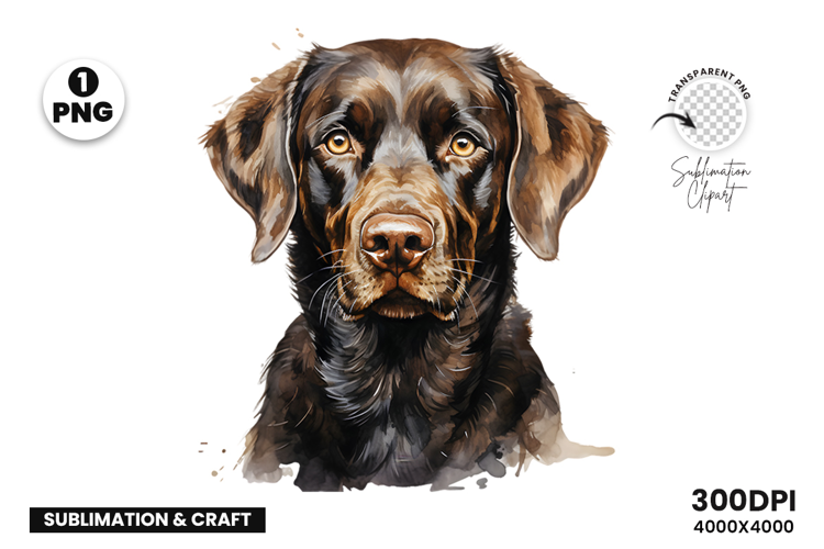 Watercolor Labrador Dog, Pet Art, Clipart, Digital Download