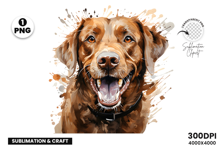 Watercolor Labrador Dog, Pet Art, Clipart, Digital Download
