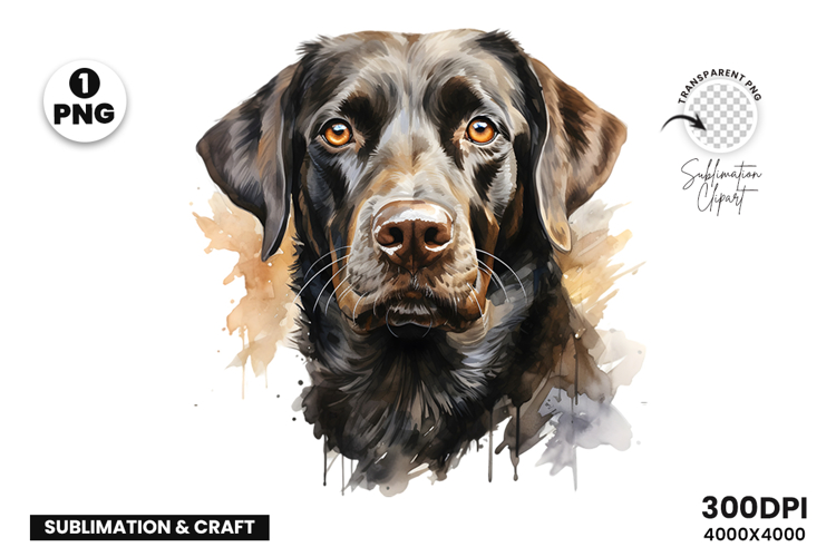 Watercolor Labrador Dog, Pet Art, Clipart, Digital Download