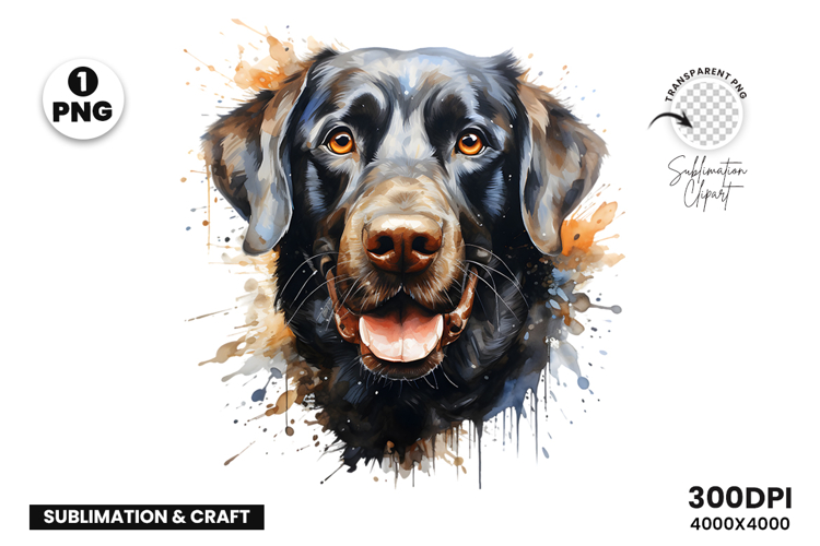 Watercolor Labrador Dog, Pet Art, Clipart, Digital Download