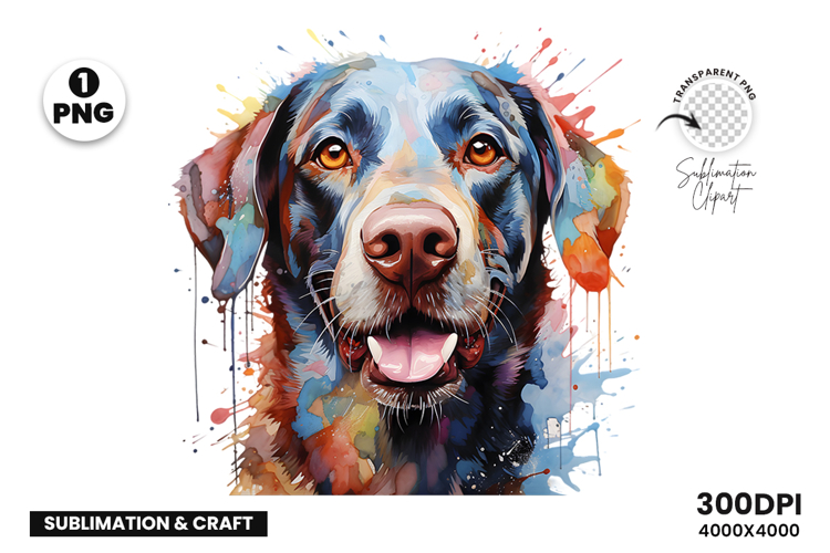 Watercolor Labrador Dog, Pet Art, Clipart, Digital Download
