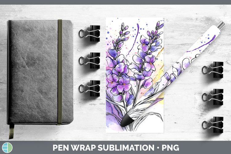 GorgeousWatercolor Pen Wrap design.