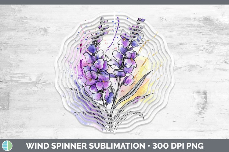 GorgeousWatercolor Wind Spinner design.
