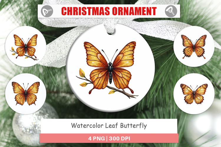 Leaf Butterfly Ornament