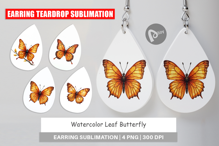 Leaf Butterfly Earring