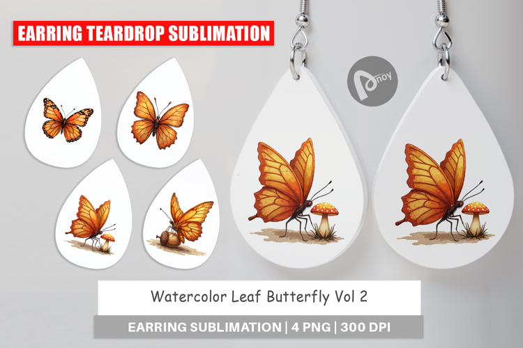 Leaf Butterfly Earring