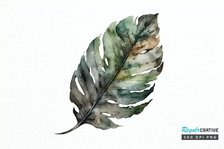 Watercolor Leave PNG Clipart