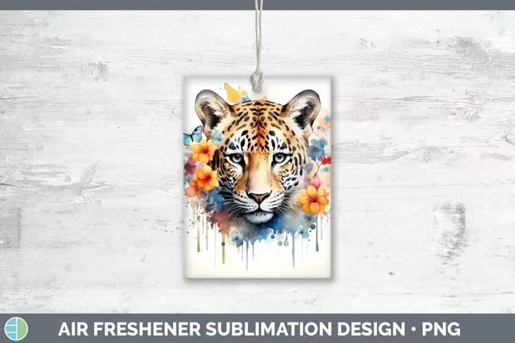 Watercolor Leopard Air Freshener Sublimation Car Freshener D