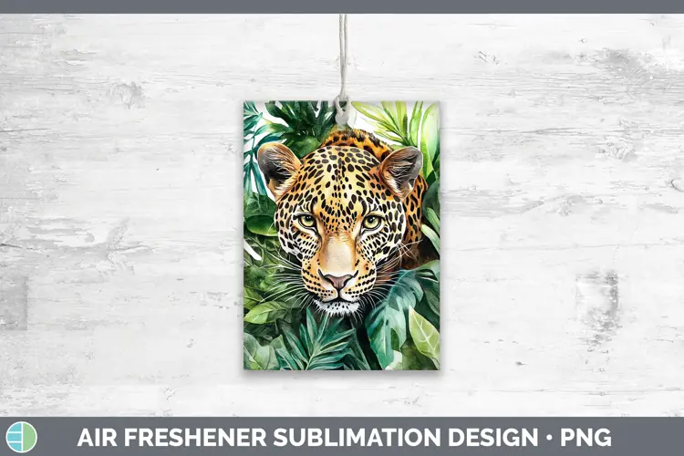 Watercolor Leopard Air Freshener Sublimation Car Freshener D