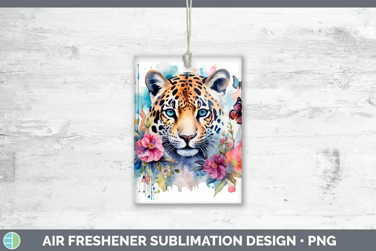 Watercolor Leopard Air Freshener Sublimation Car Freshener D