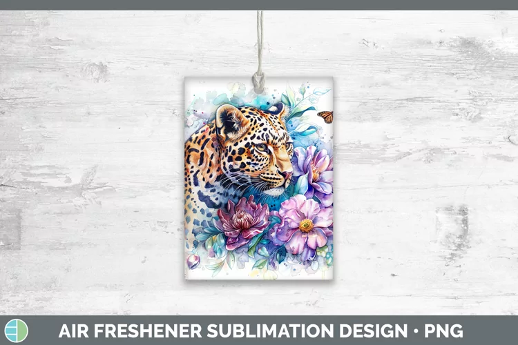 Watercolor Leopard Air Freshener Sublimation Car Freshener D