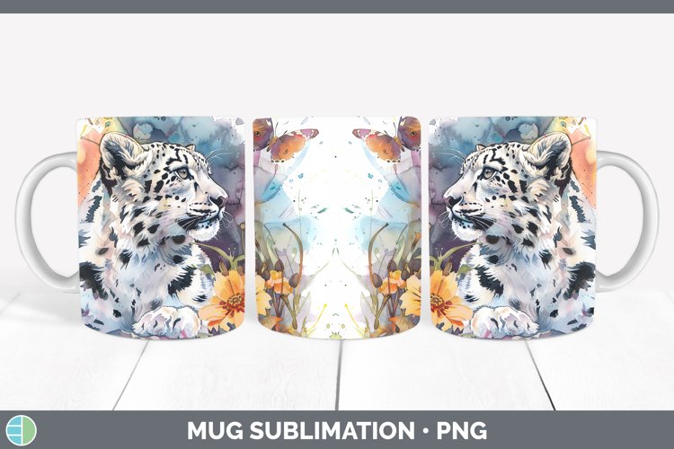 GorgeousWatercolor Mug Wrap design.