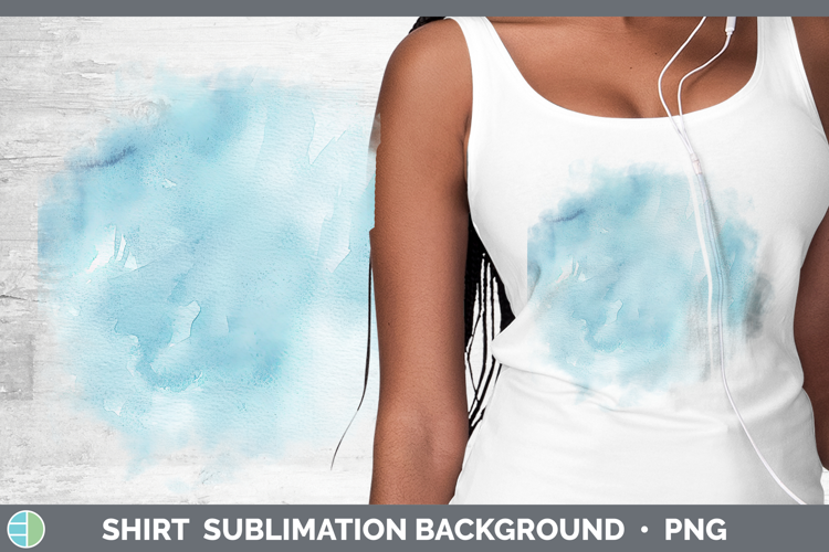 Watercolor Light Blue Shirt Sublimation Sublimation Backgrou
