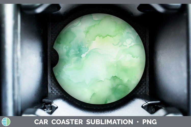 GorgeousWatercolor Car Coaster design.